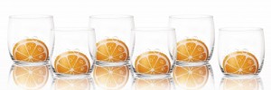 big_verre à soda er eau motif orange