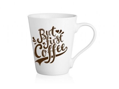 Mugs en Céramique, Cappuccino, Café Latte Collection  » But First Coffee «  Tasses et Mugs