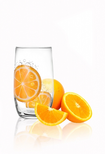 6 Verres à eau, Soda et à jus / Collection Orange / 350 ml Nouveautés