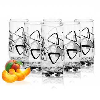6 Verres à eau, Soda et à jus / Collection Orange / 350 ml Nouveautés