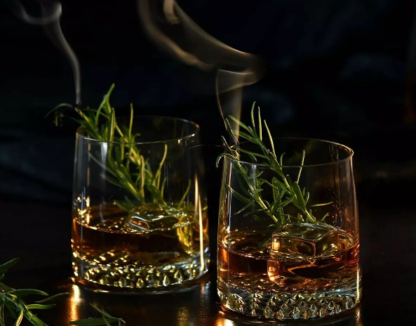 Carafe à Whisky et ses 6 verres / 1000 ml / Fait Main / Sables & Reflets Carafes