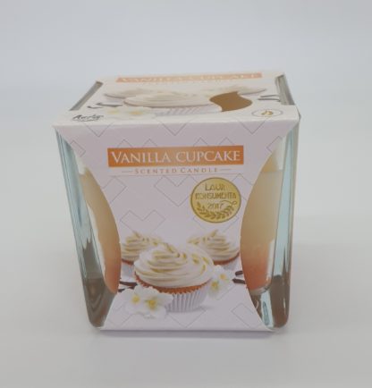 Bougies Parfumées Vanille Cup Cake ( Lot de 2) Bougies Parfumées