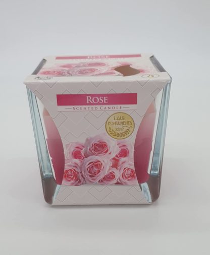 Bougies Parfumées Senteur Rose ( Lot de 2 ) Bonnes Affaires!