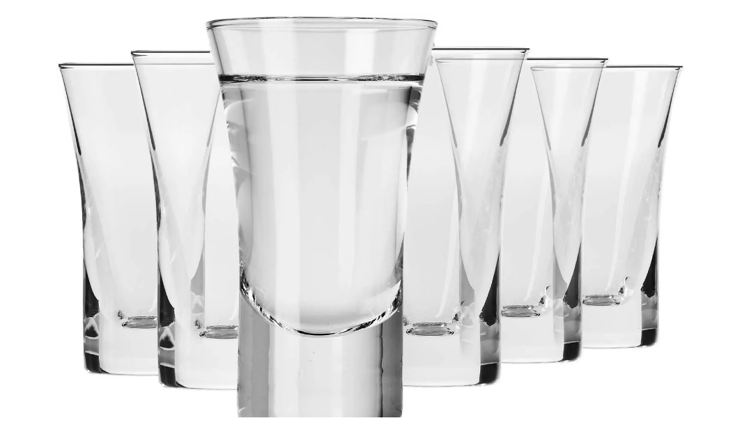 GLASKEY Lot de 6 verres à shot doseur verres à shot pour whisky expresso vodka 3,5 à 8,5 ml en option petits desserts fabrication de bougies passent au lave-vaisselle sans plomb café 